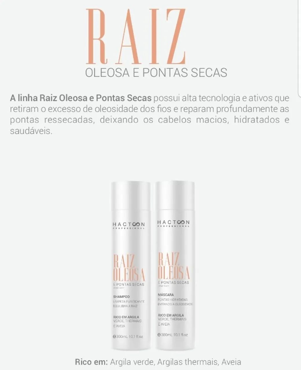 Kit Shampoo + Máscara para cabelos oleosos