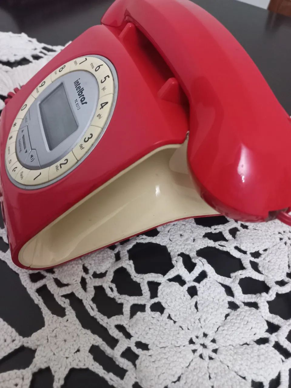 ANTIGO TELEFONE INTERBRAS VERMELHO FUNCIONANDO - Foto 3