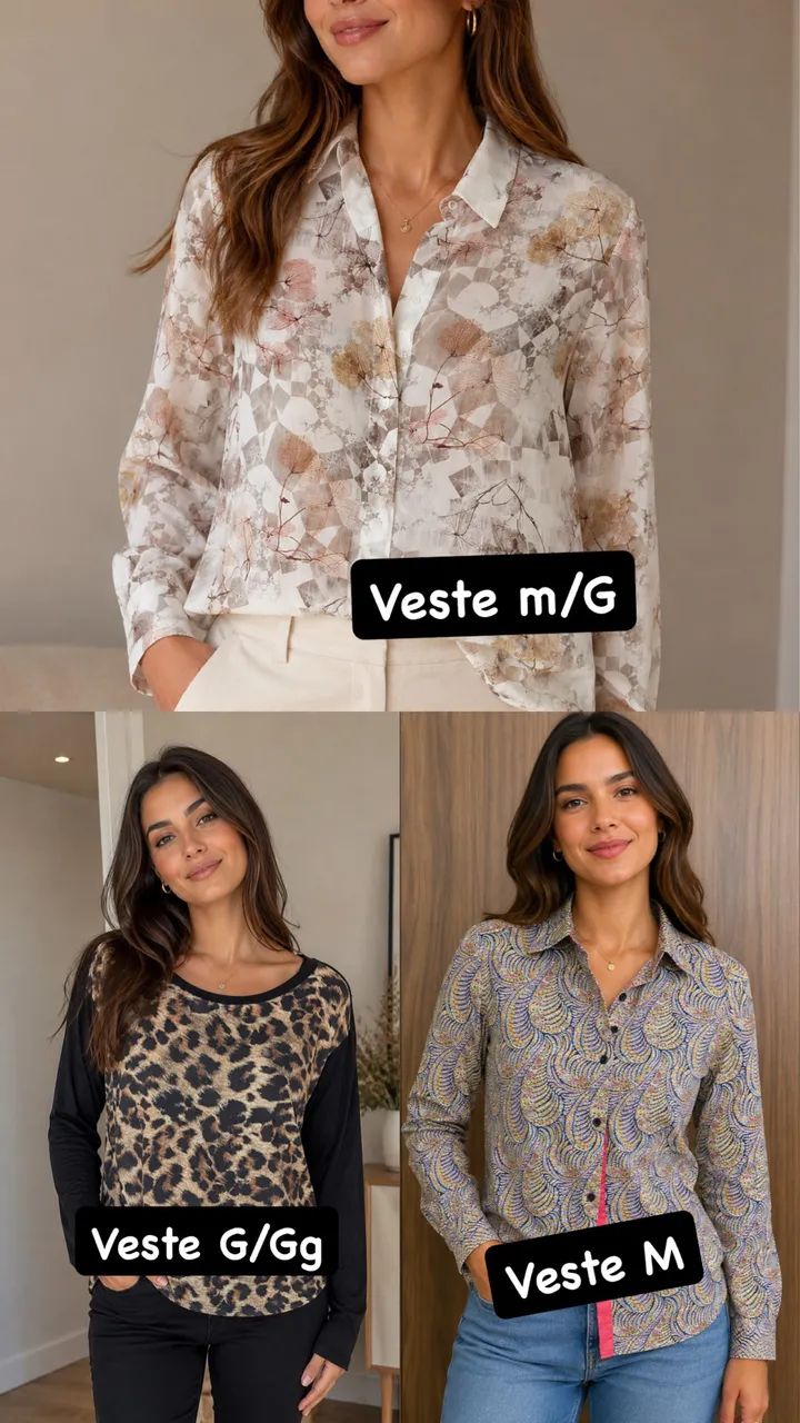 3 Camisas femininas - Foto 4