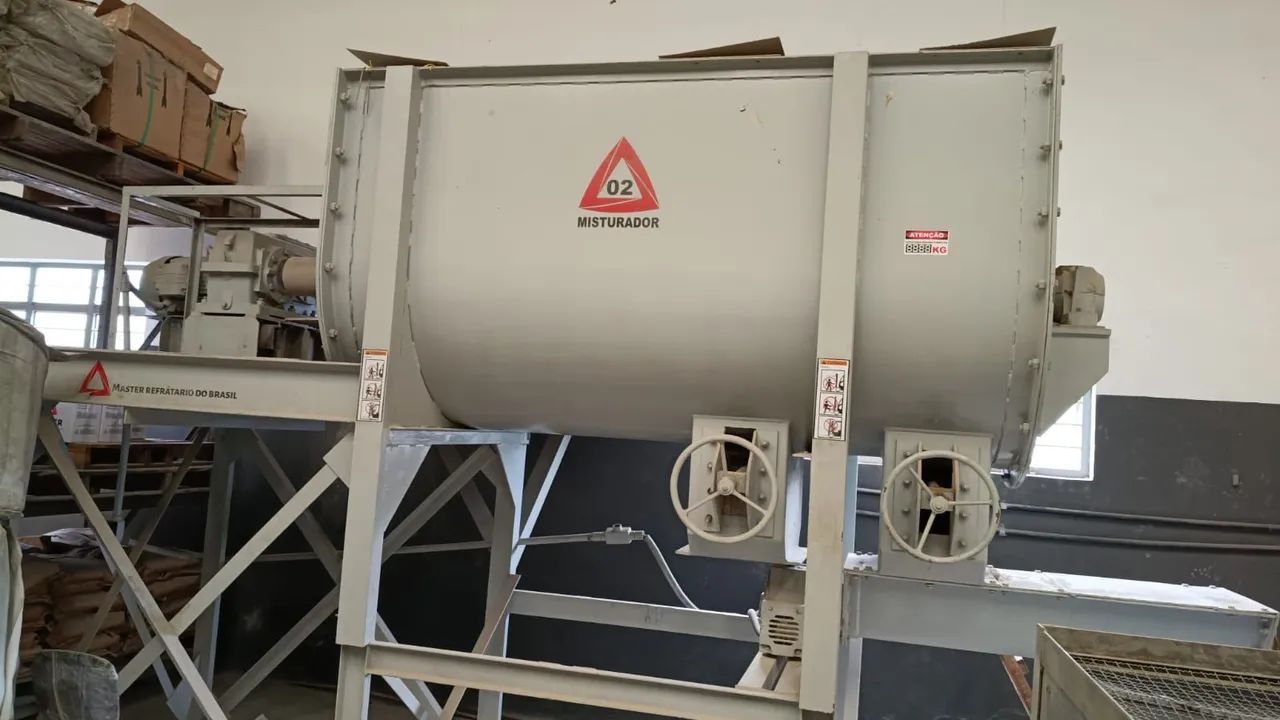 Misturador ribbon blend capacidade de carga 2000kg completo com painel funcionando  - Foto 3