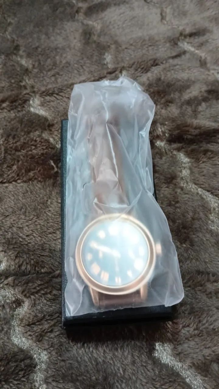 Relógio masculino elegante e moderno, modelo concha dourada - Foto 4