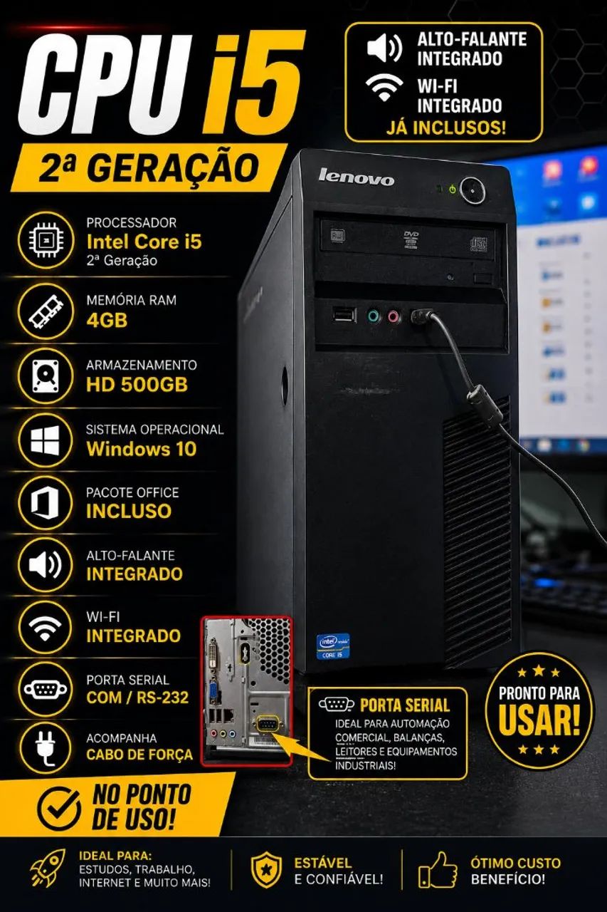CPU I5 | NO PONTO PARA USO.