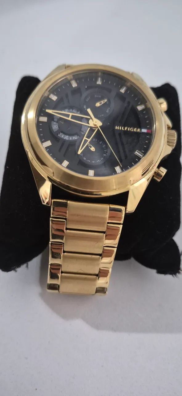 ? RELÓGIO TOMMY HILFIGER ORIGINAL - DOURADO | IMPECÁVEL - Foto 3