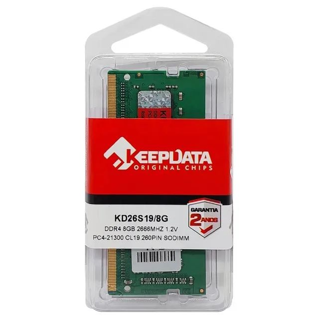 MEMORIA 8GB NOTEBOOK KEEPDATA 2666MHZ NOVA LACRADA!  - Foto 2