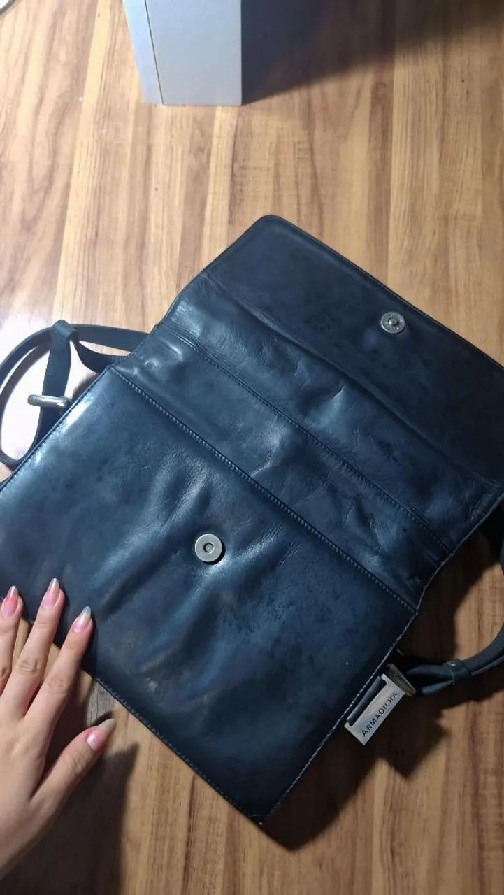 Bolsa vintage couro armadilha - Foto 2