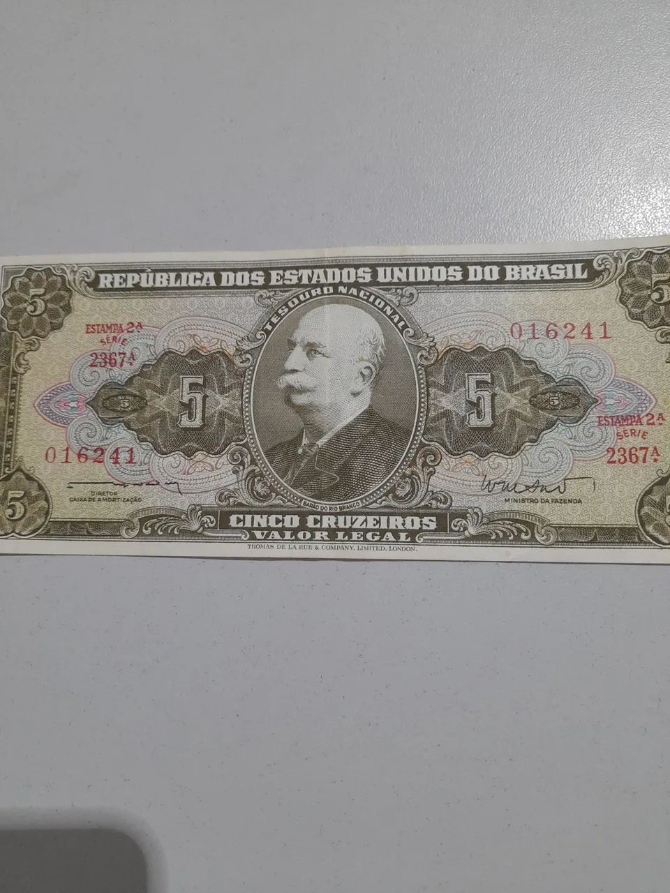 Cédula 5 Cruzeiros 