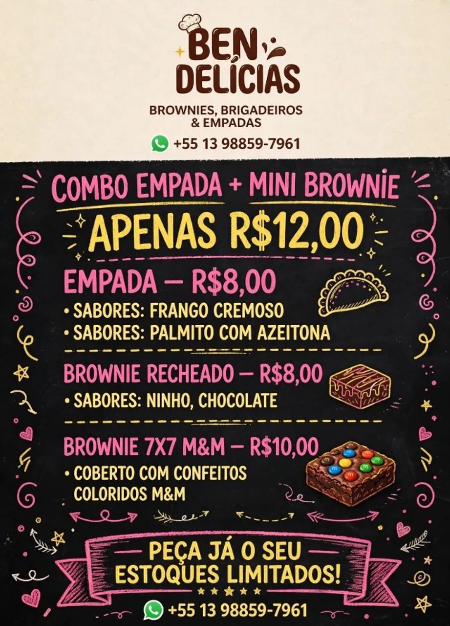 Brownies brigadeiros e empadas - Foto 3