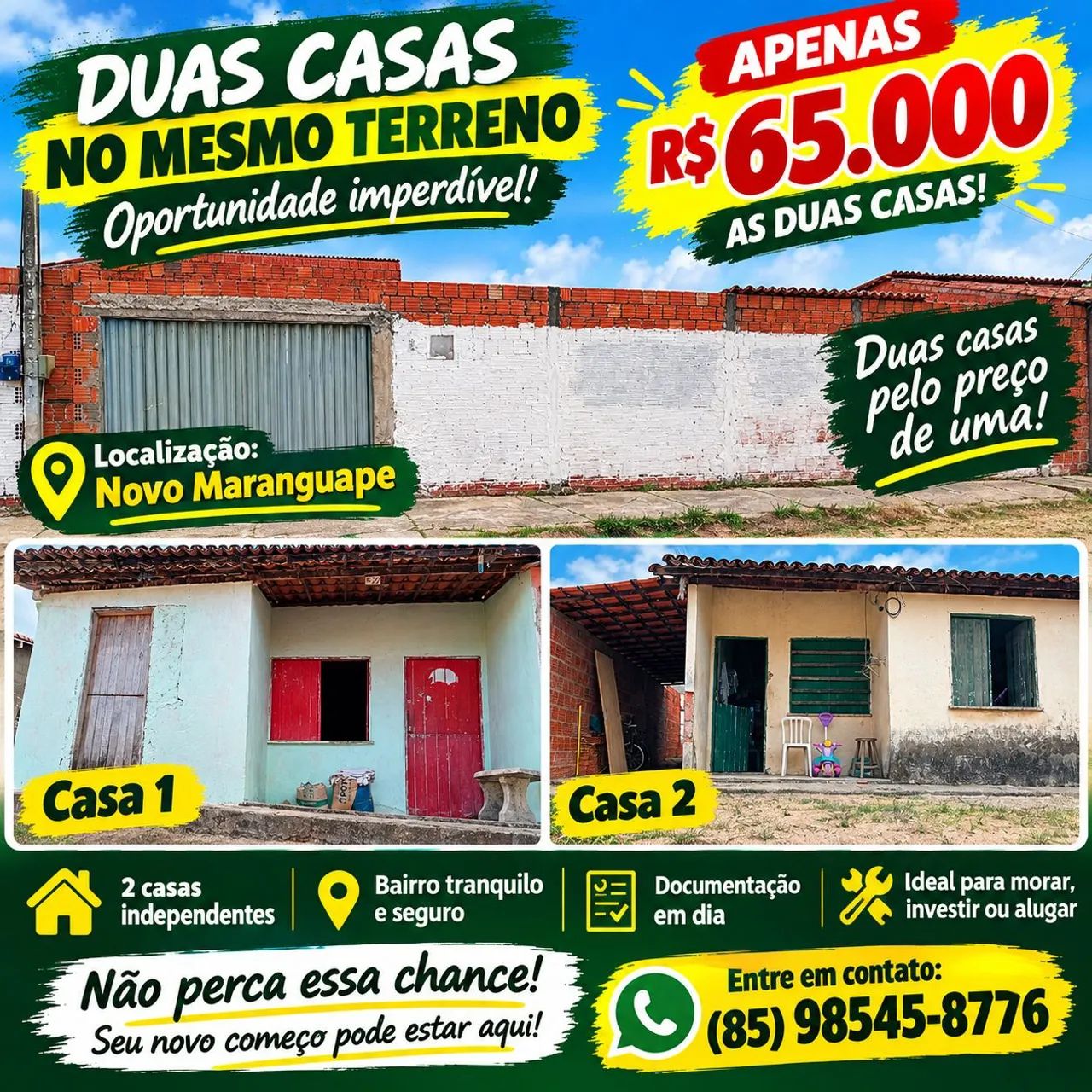 As 2 casas estão documentadas!
