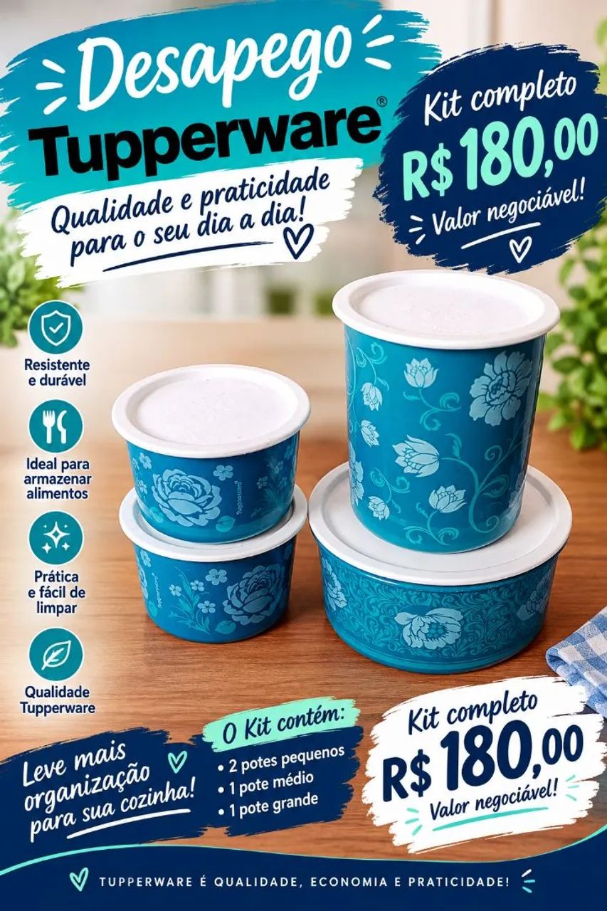 Desapegando deste potes da Tupperware  - Foto 3