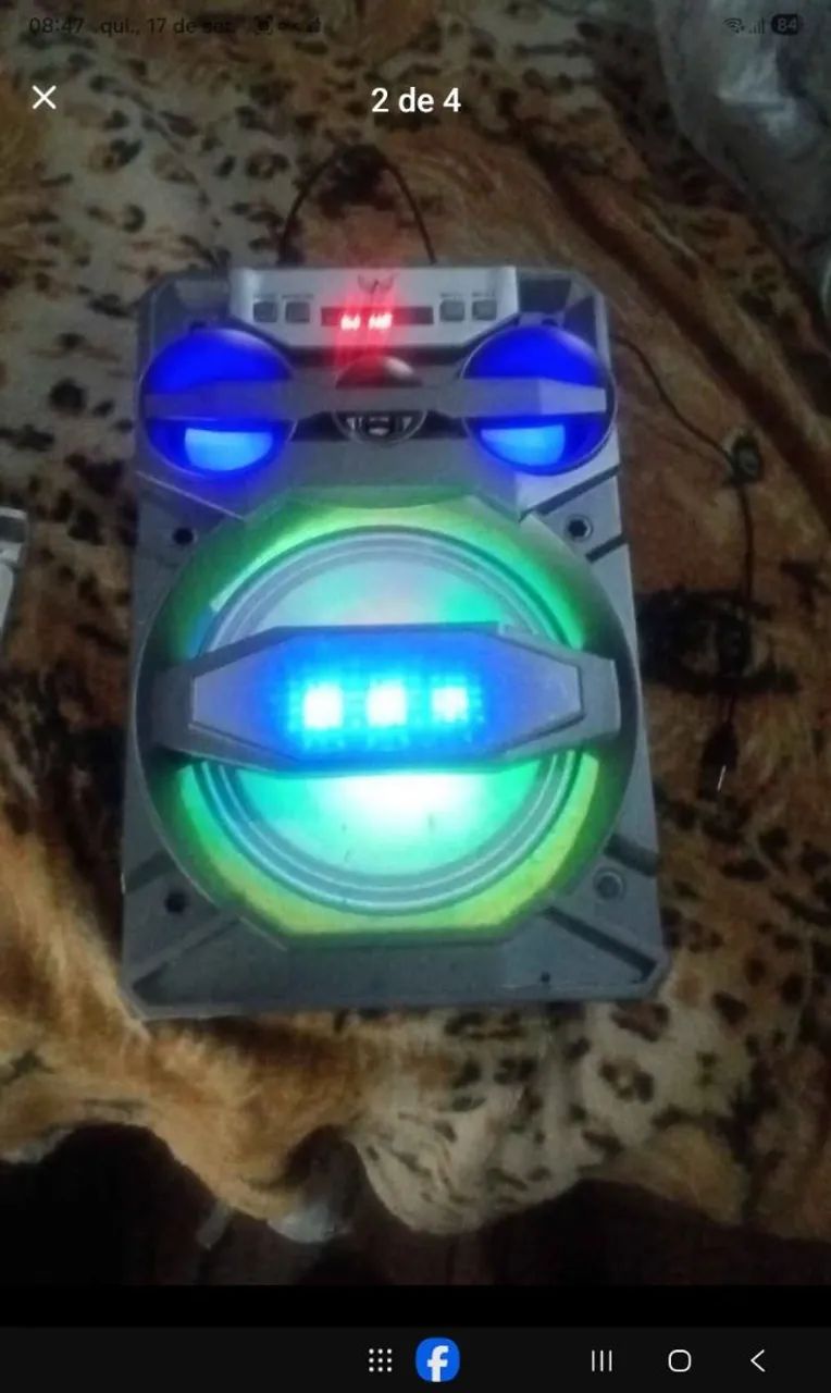 Caixa de som Bluetooth  Led A 81 - Foto 2
