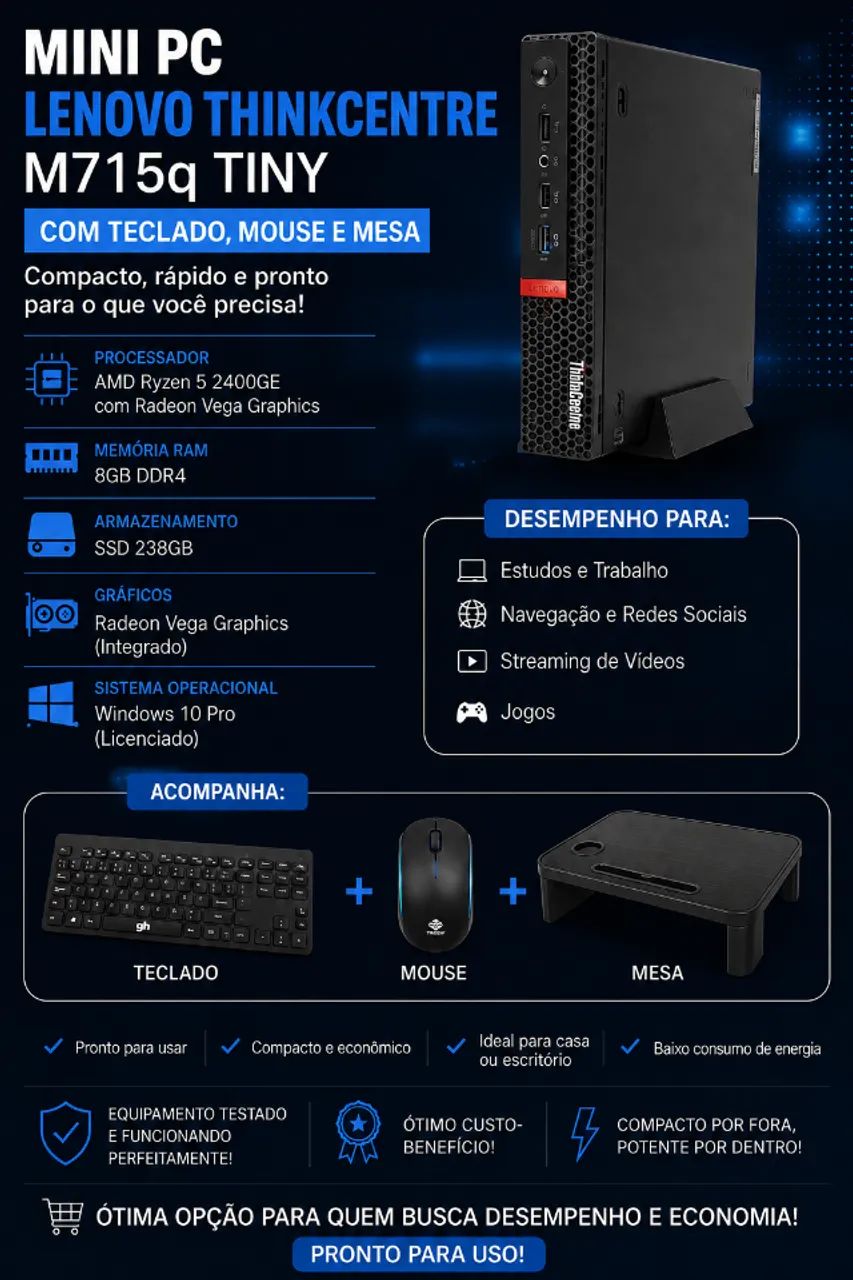 Mini Pc - Computadores e Desktops - Fazenda Velha, Araucária