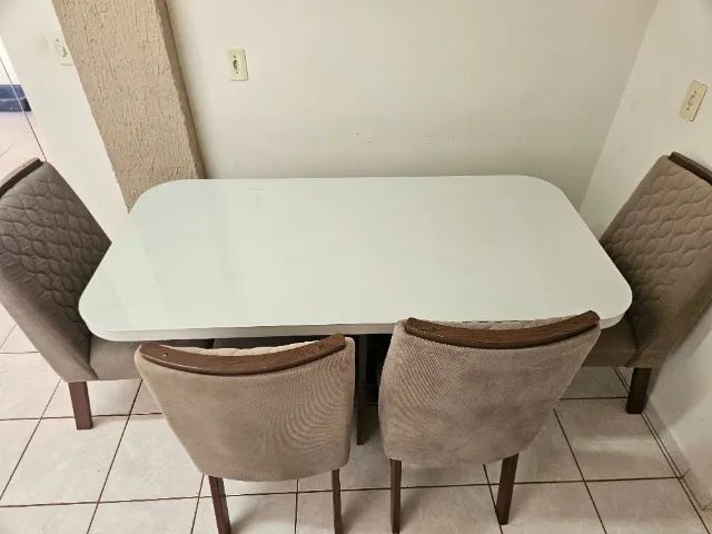 Mesa de Jantar Retângular com 6 Cadeiras - Foto 4