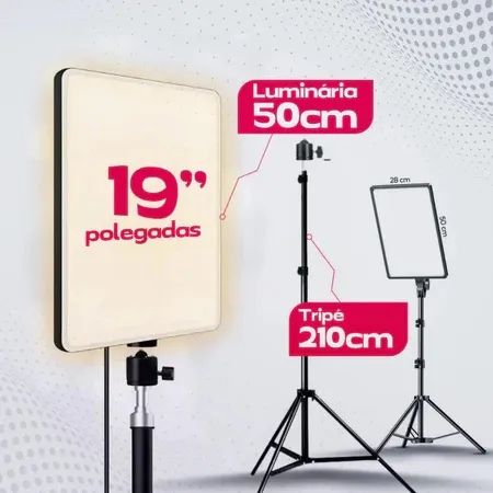 Ringlight bivolt com tripé e controle - Foto 5