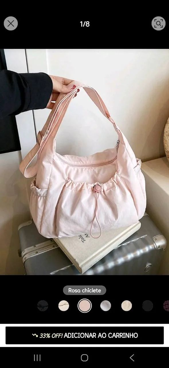 Bolsa rosa shein