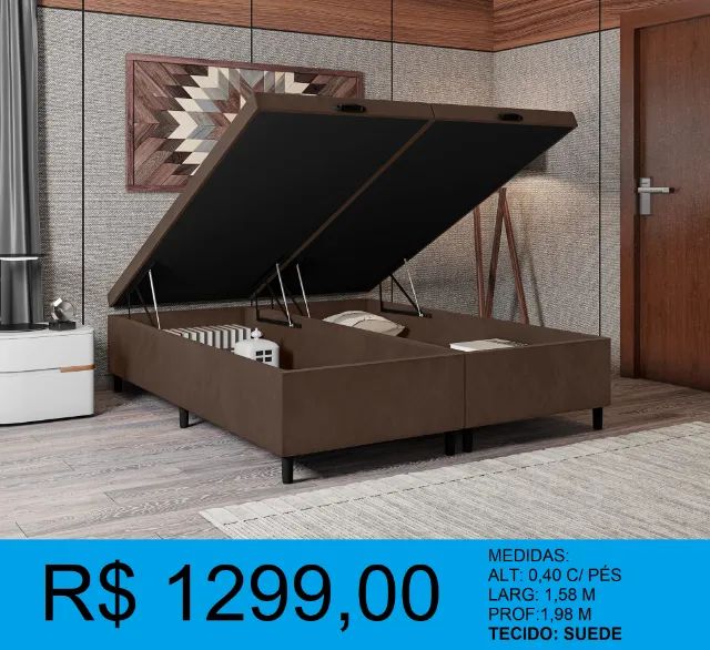 BASE BAU QUEEN - COMPRE HOJE E RECEBA EM ATÉ 72 HORAS  - Foto 2