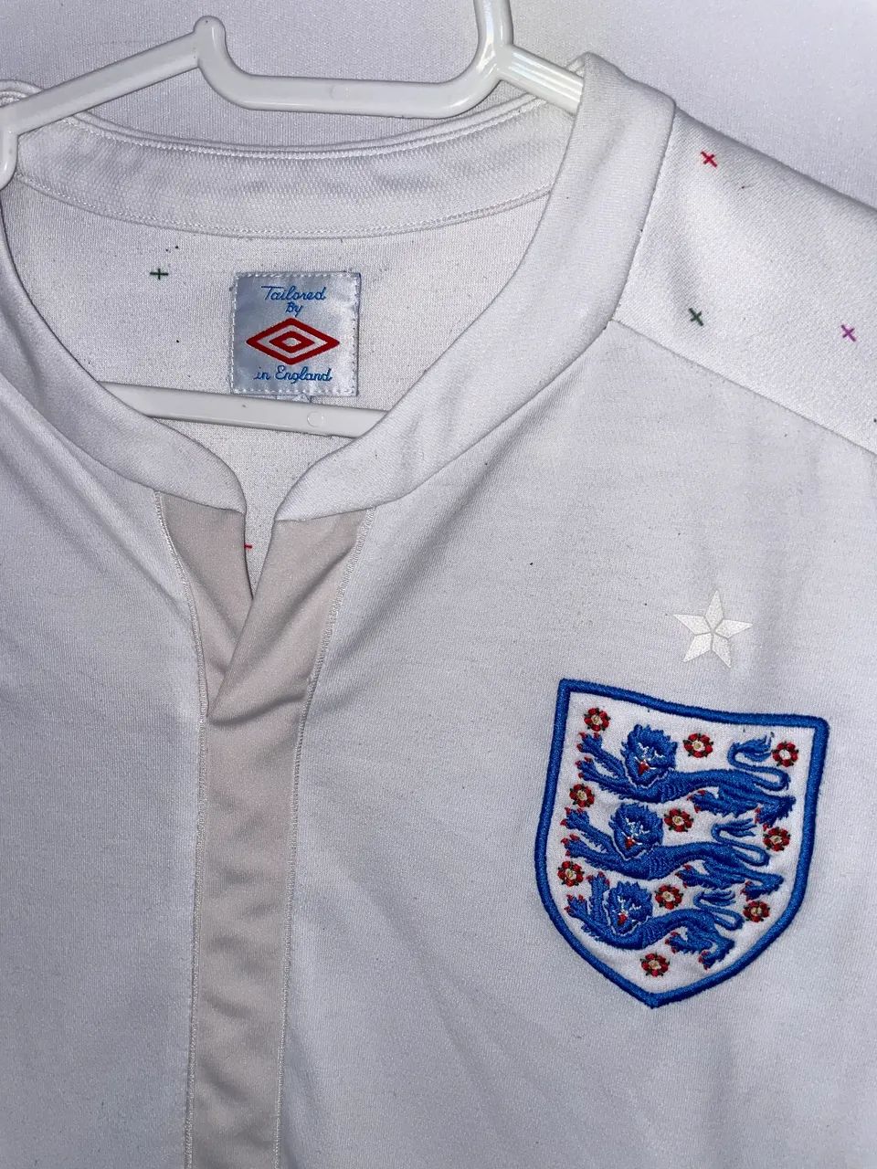Camisa de futebol da seleção da Inglaterra umbro - Foto 3