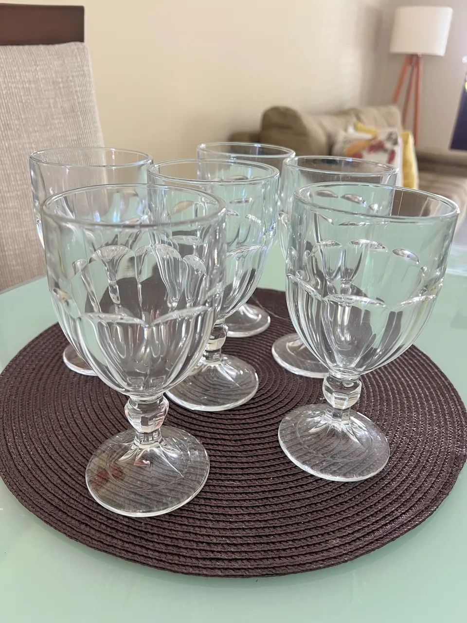 Conjunto com 6 taças 