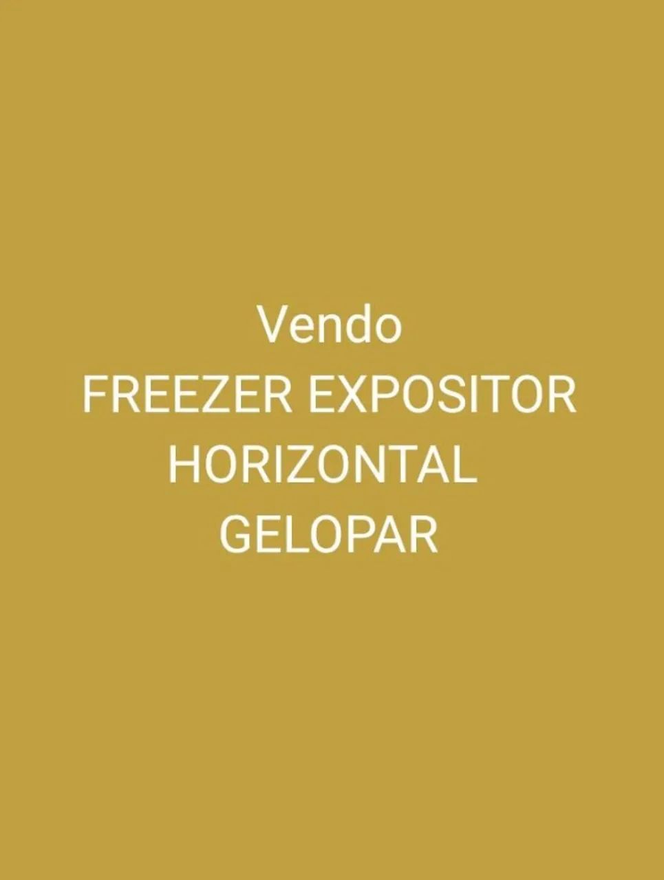 Vendo Freezer Expositor 