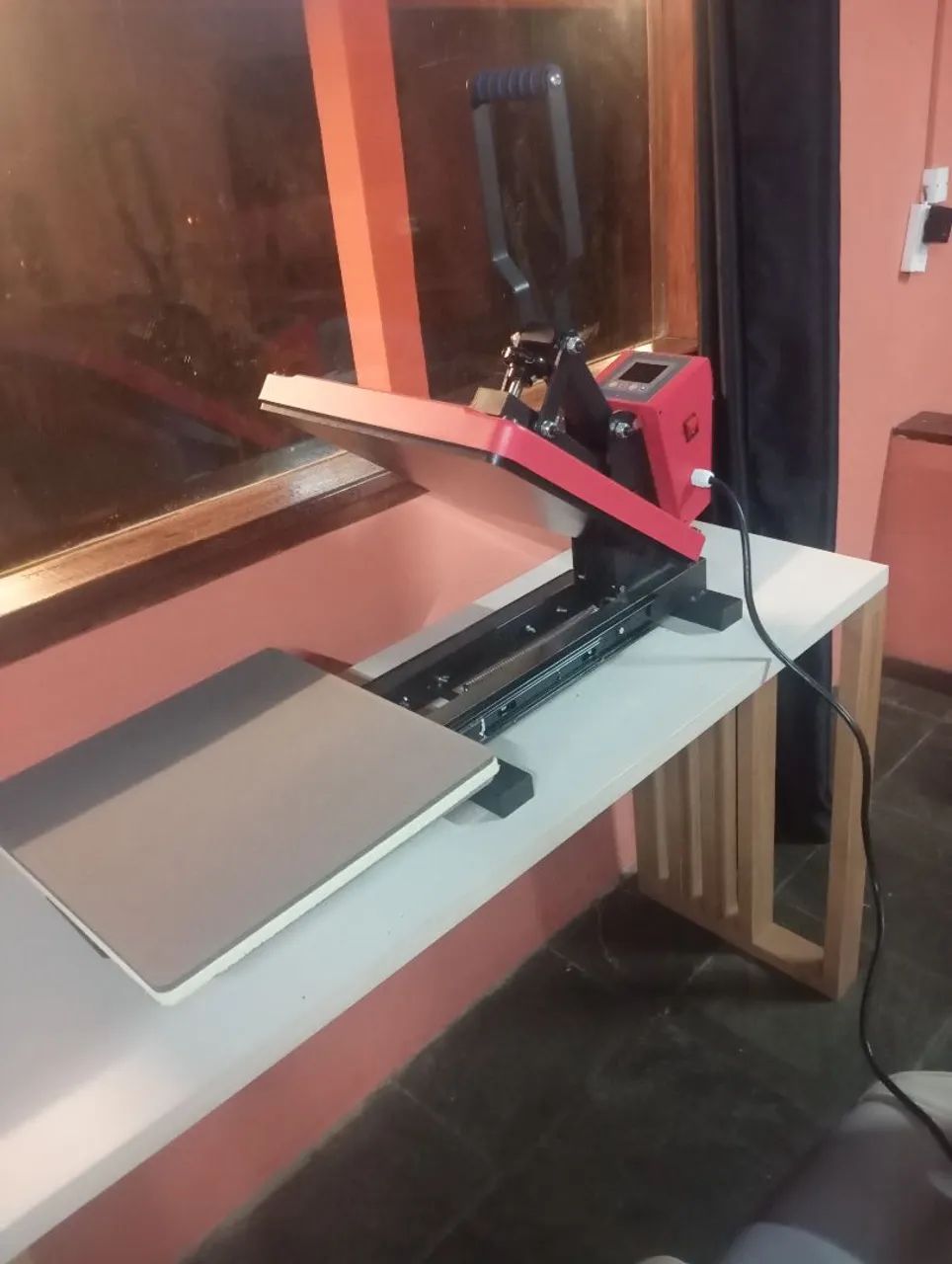 Prensa termica para sublimação 38 x 38 - Foto 3