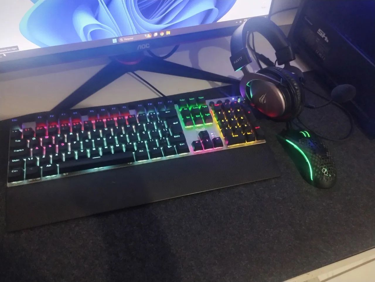 Pc gamer completo monitor AOC hero  24polegadas 100hz  - Foto 5