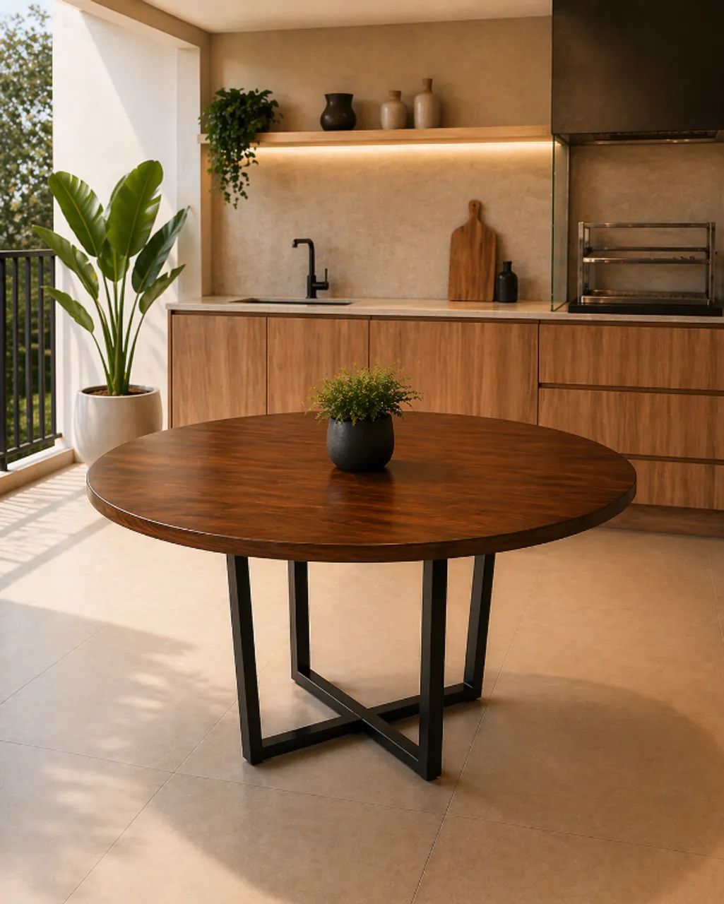 Base de Metalon para Mesa de Jantar