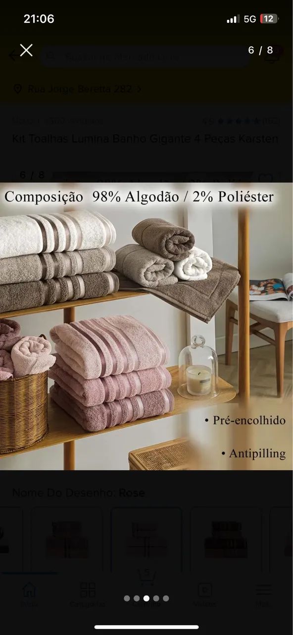 Kit toalhas Karsten Lumina Banhão - Foto 4
