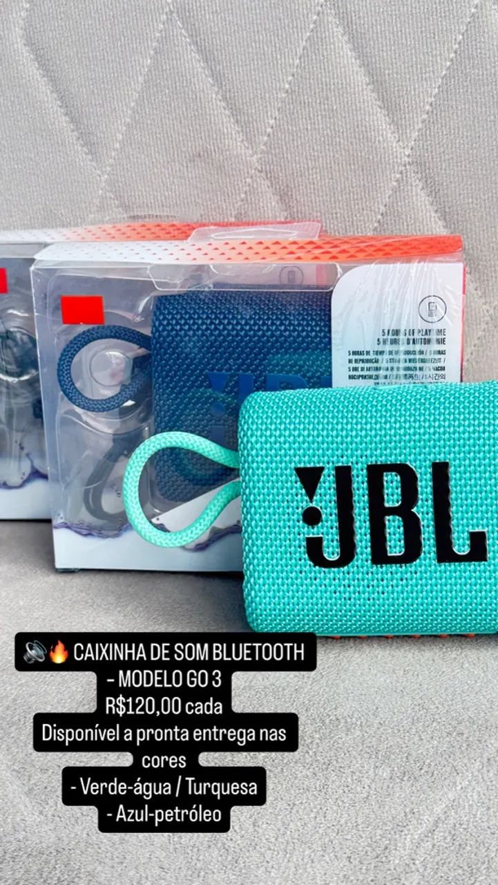 CAIXINHA DE SOM BLUETOOTH - MODELO GO 3 - Foto 2