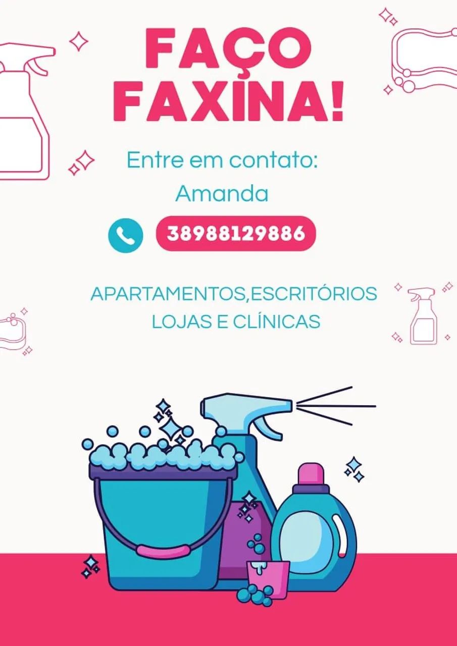 Faço faxinas 