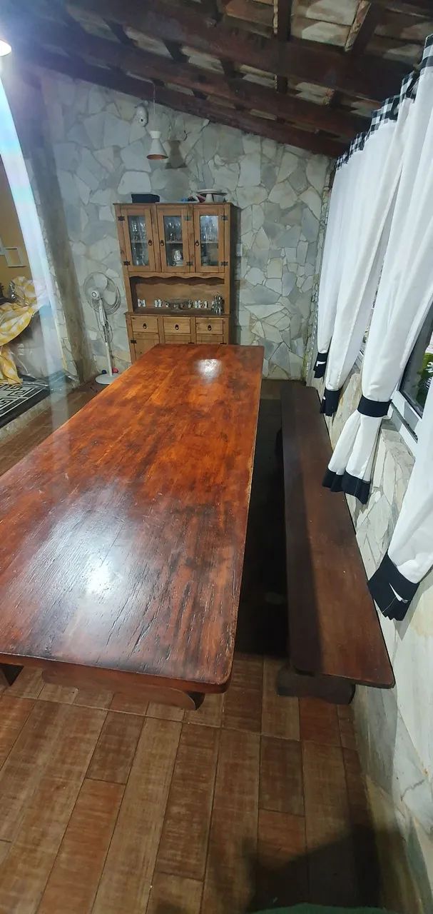 Mesa rústica madeira maciça  - Foto 4