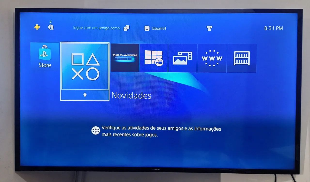 PS4 original 500GB + 5 jogos - Foto 3