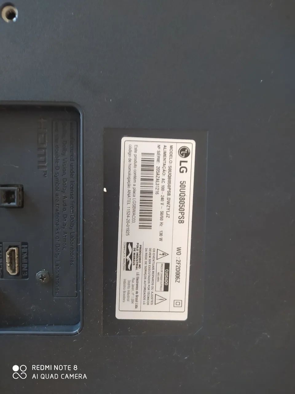 TV LG 50 POLEGADAS SMART COM DEFEITO, TEM ÁUDIO MÁS NÃO TEM IMAGEM  - Foto 3