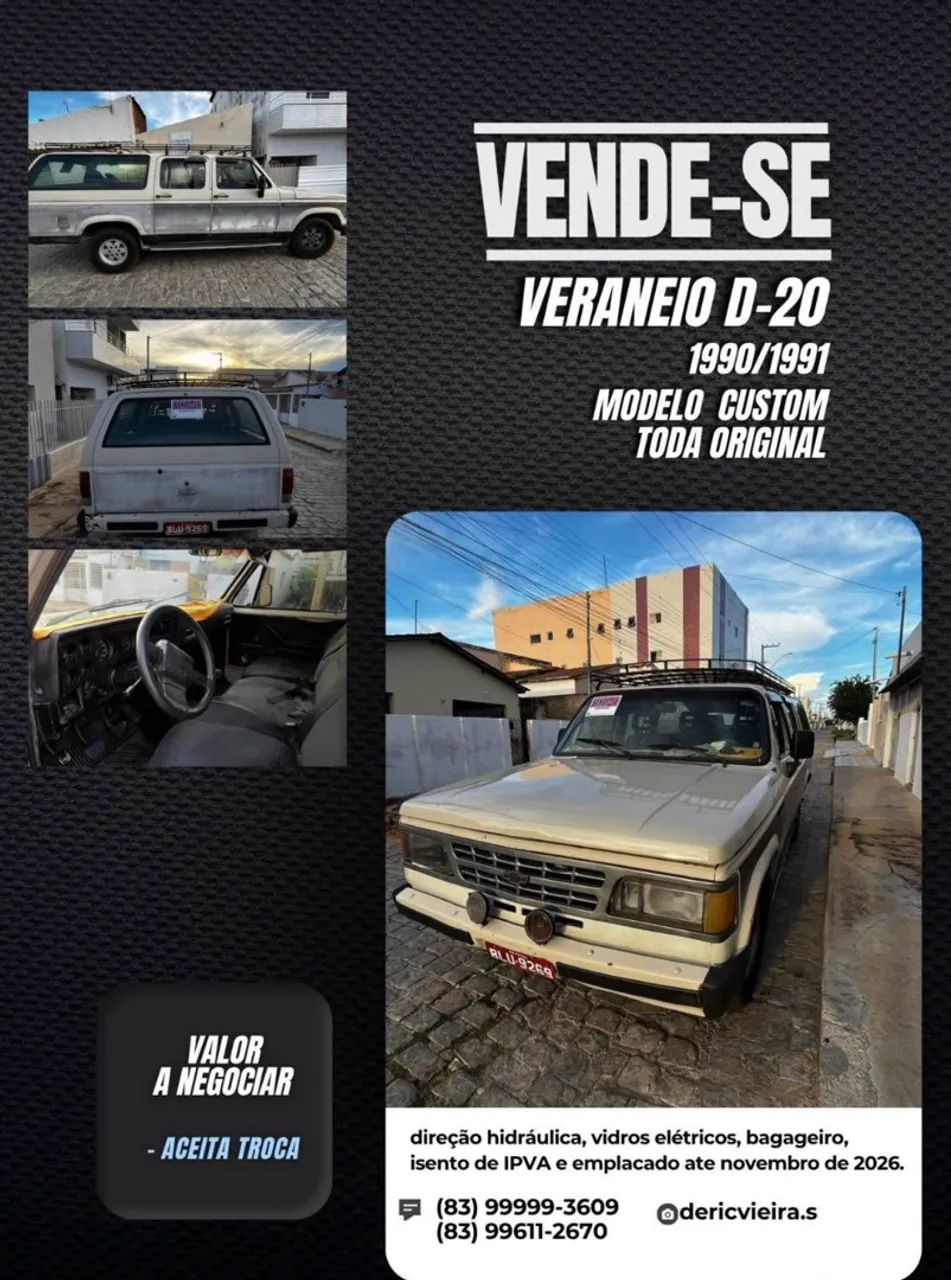 Chevrolet D-20 S / LUXE 3.9/4.0 DIESEL 1991