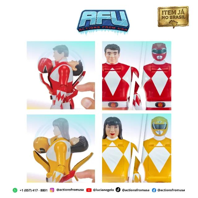 Power Rangers Mighty Morphin Re-ignition playmaths (vira cabeça) - Foto 3