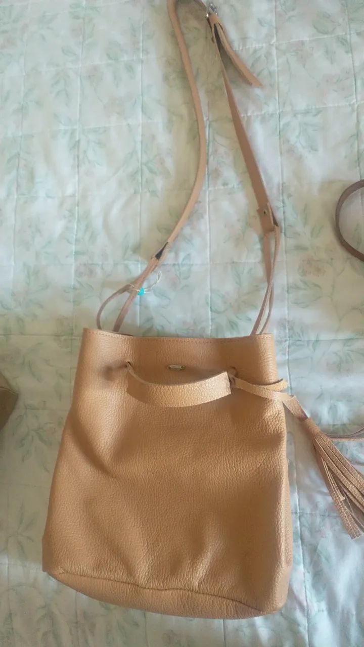 Bolsa couro Via Mia