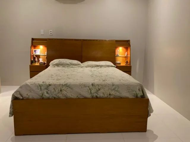 Vendo Cama Queen de madeira da marca Luciana Móveis - Foto 3