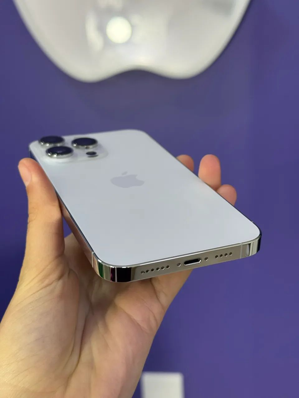 iPhone 14 Pro Max 128GB Silver Bateria 100% - Seminovo (6 meses de