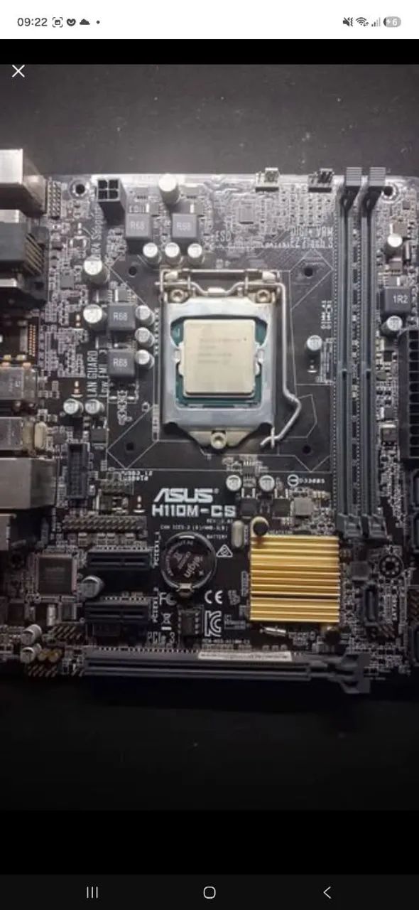 Placa mãe + Processador i3 6100