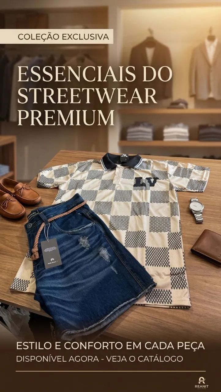 Conjunto masculino moda alphastyle 