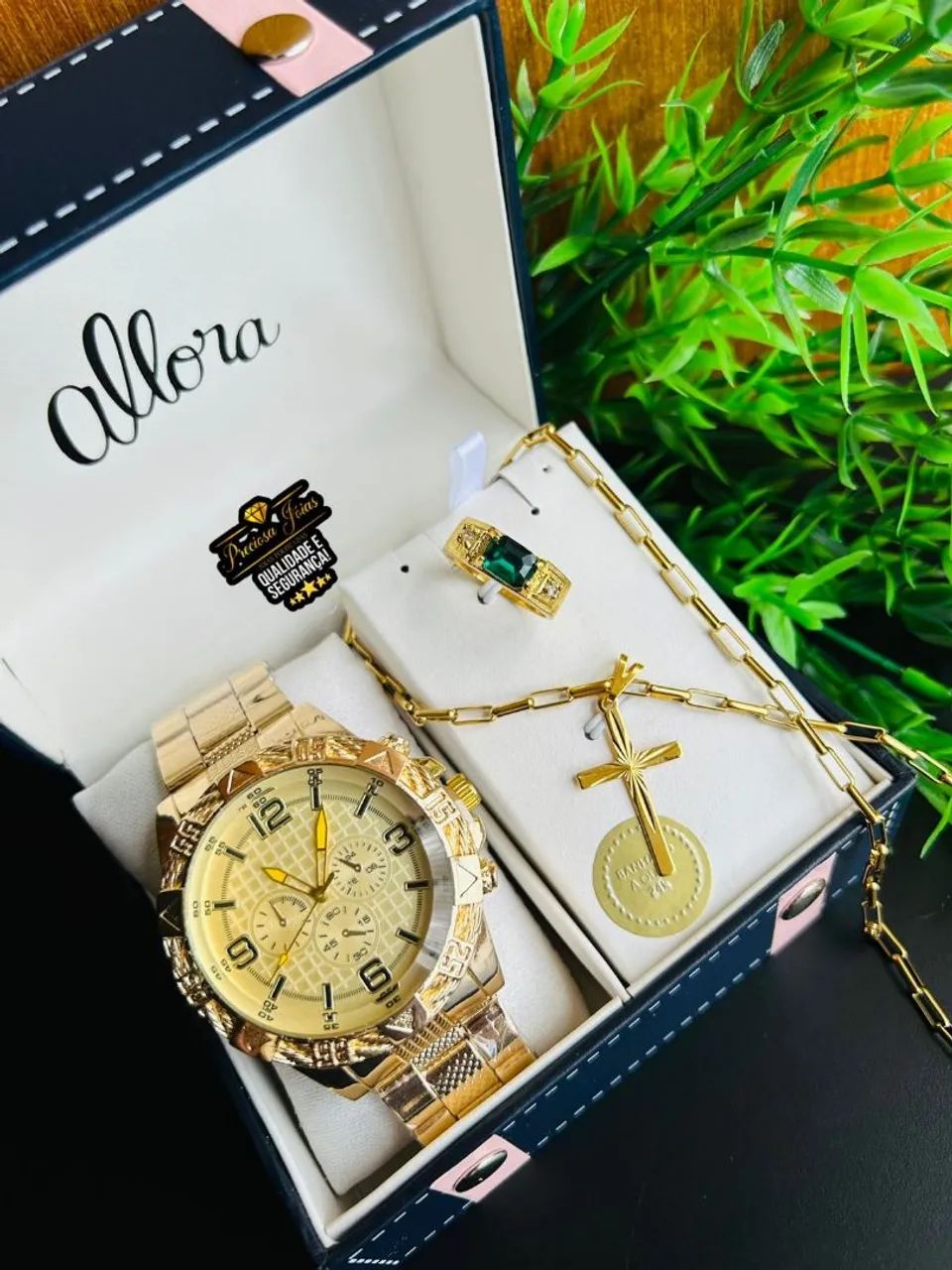 Kit Relógio Masculino 