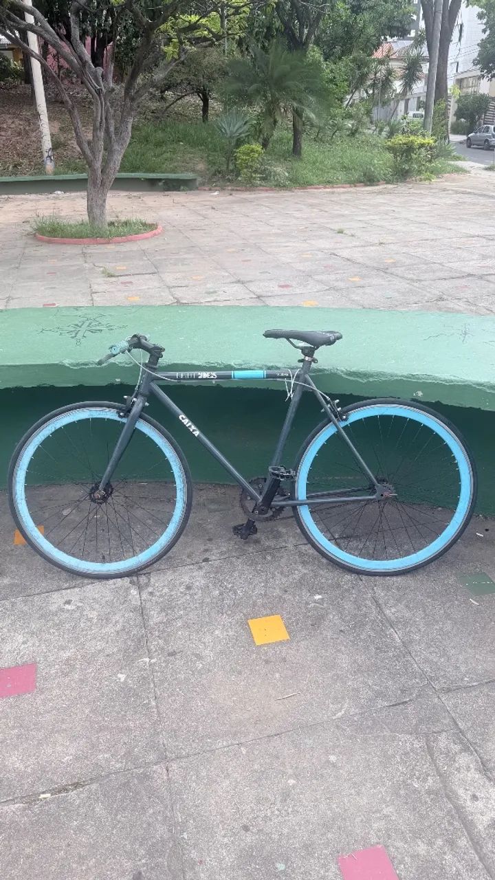 Bicicleta fixa night riders caixa