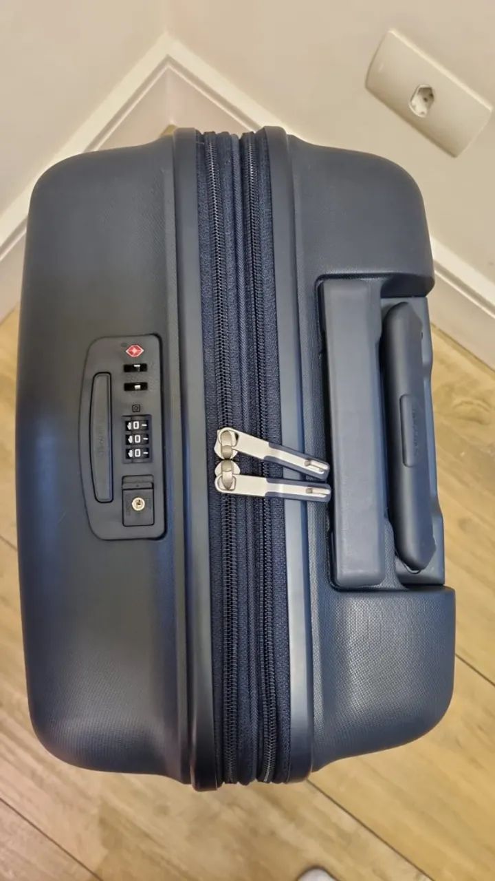 Mala Samsonite Outline Pro Azul Marinho - Com Porta Notebook (Impecável) - Foto 4