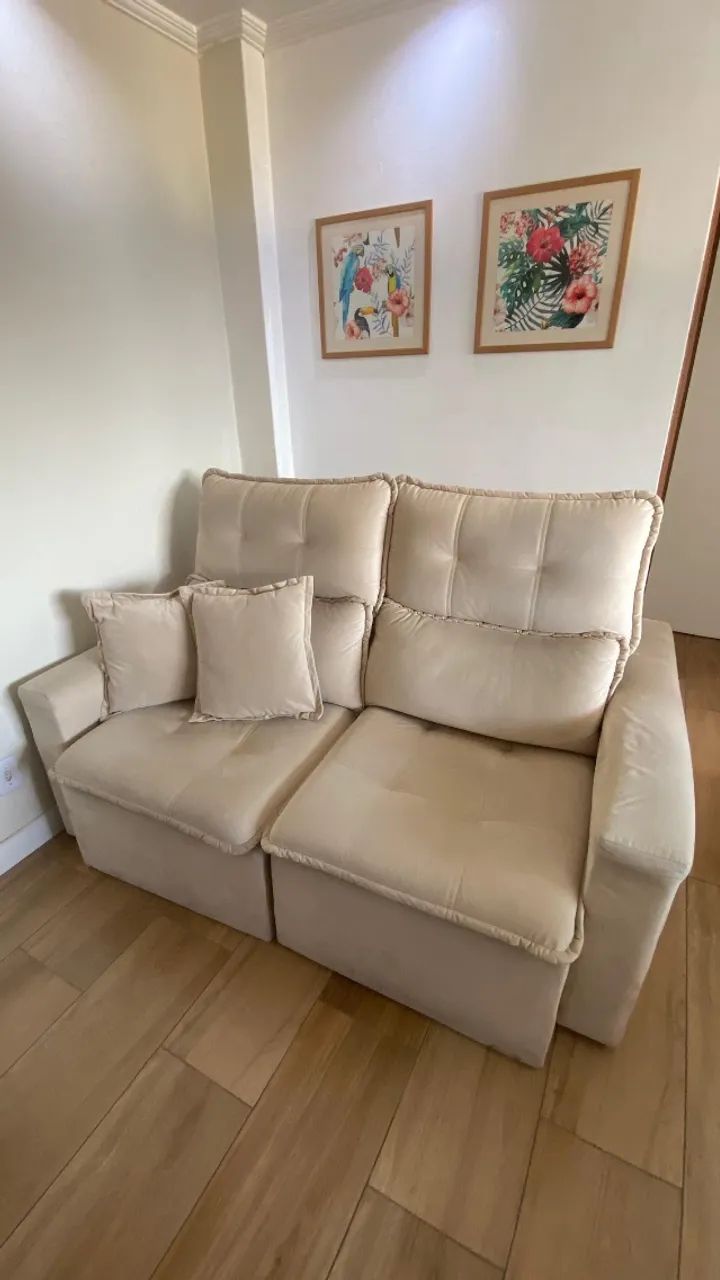 Sofá reclinável retrátil de 3 lugares - Foto 3