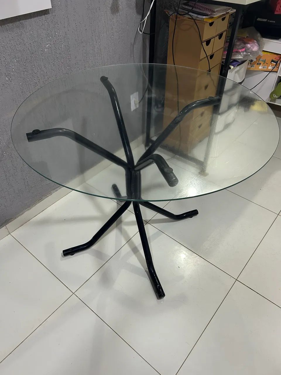 Vendo mesa de vidro - Foto 4