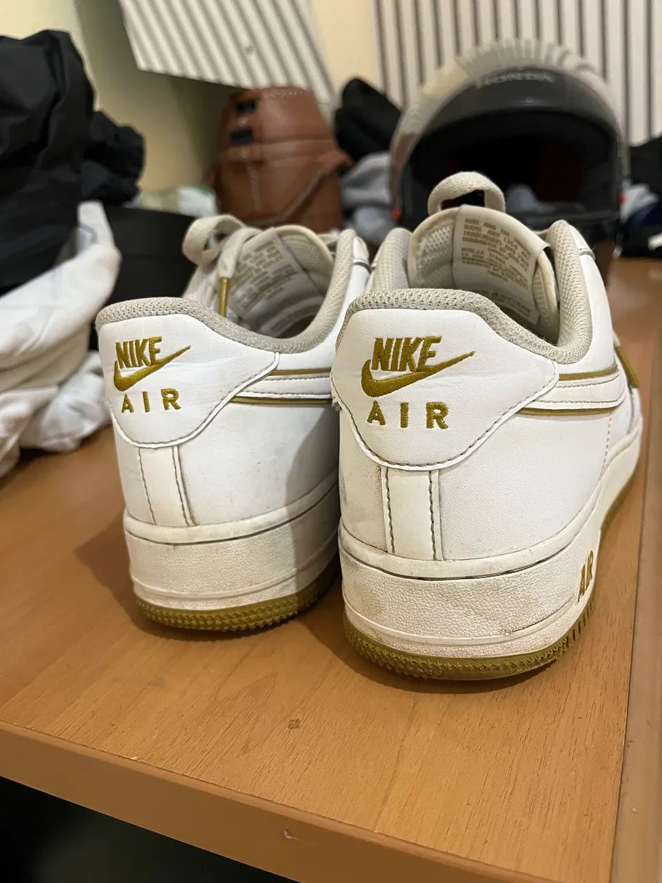 Nike Air Force 1?07 Branco C/ Dourado - Foto 2
