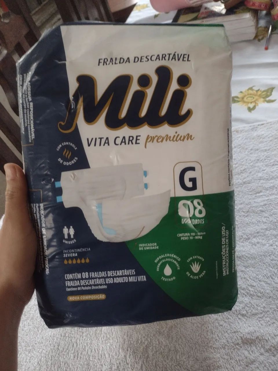 Fralda geriátrica 