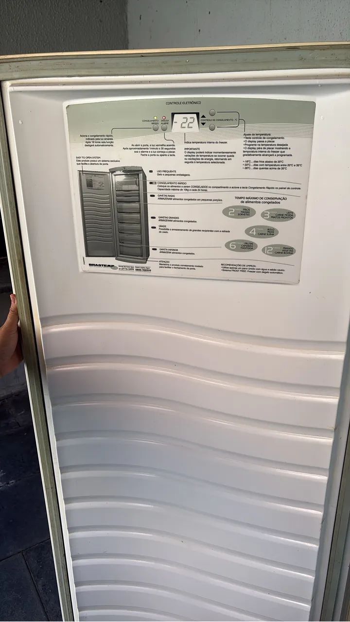 Freezer Vertical Brastemp 280 Litros - Funcionando Perfeitamente - Foto 2