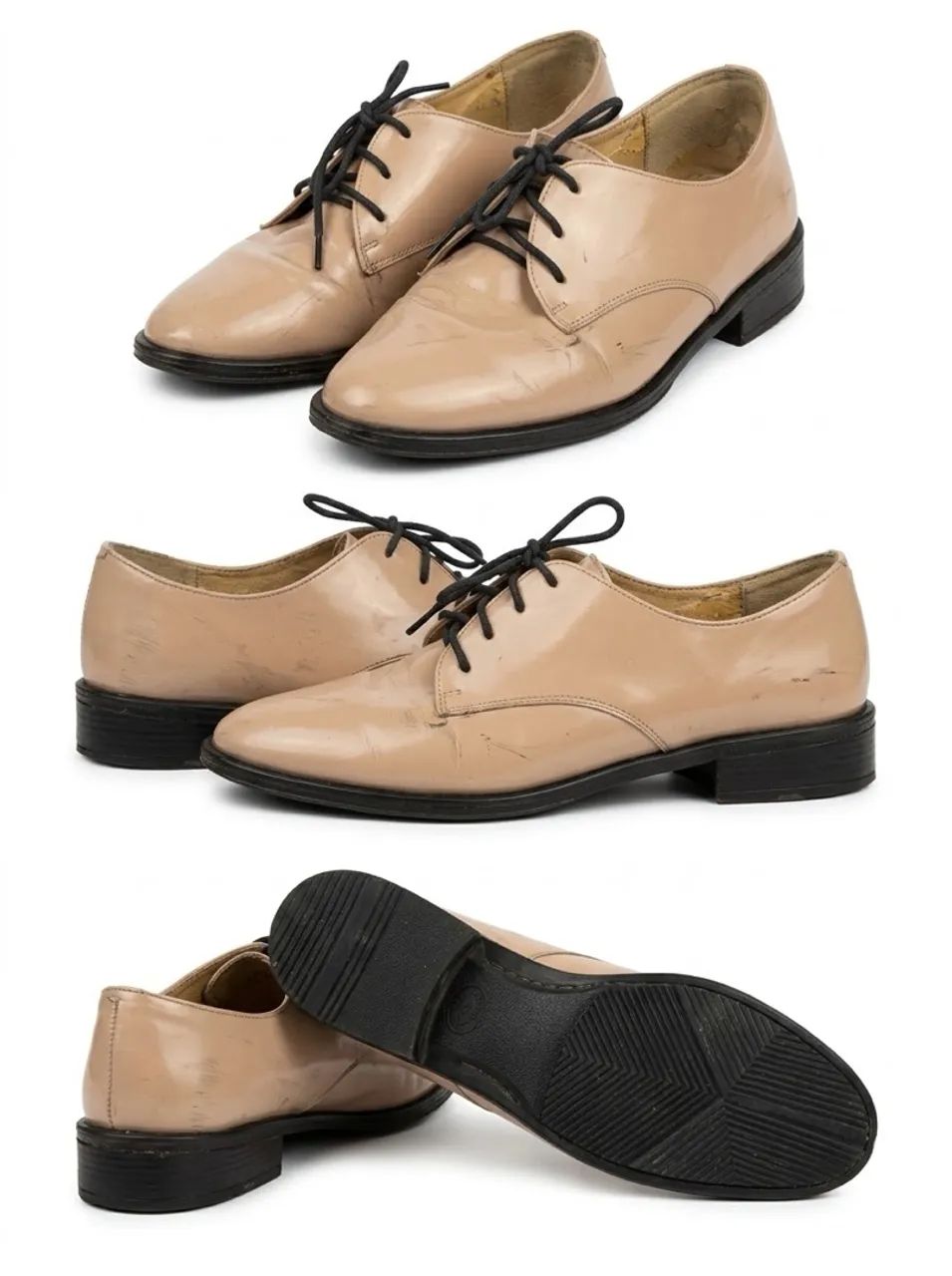 Sapato Oxford Arezzo nude 38