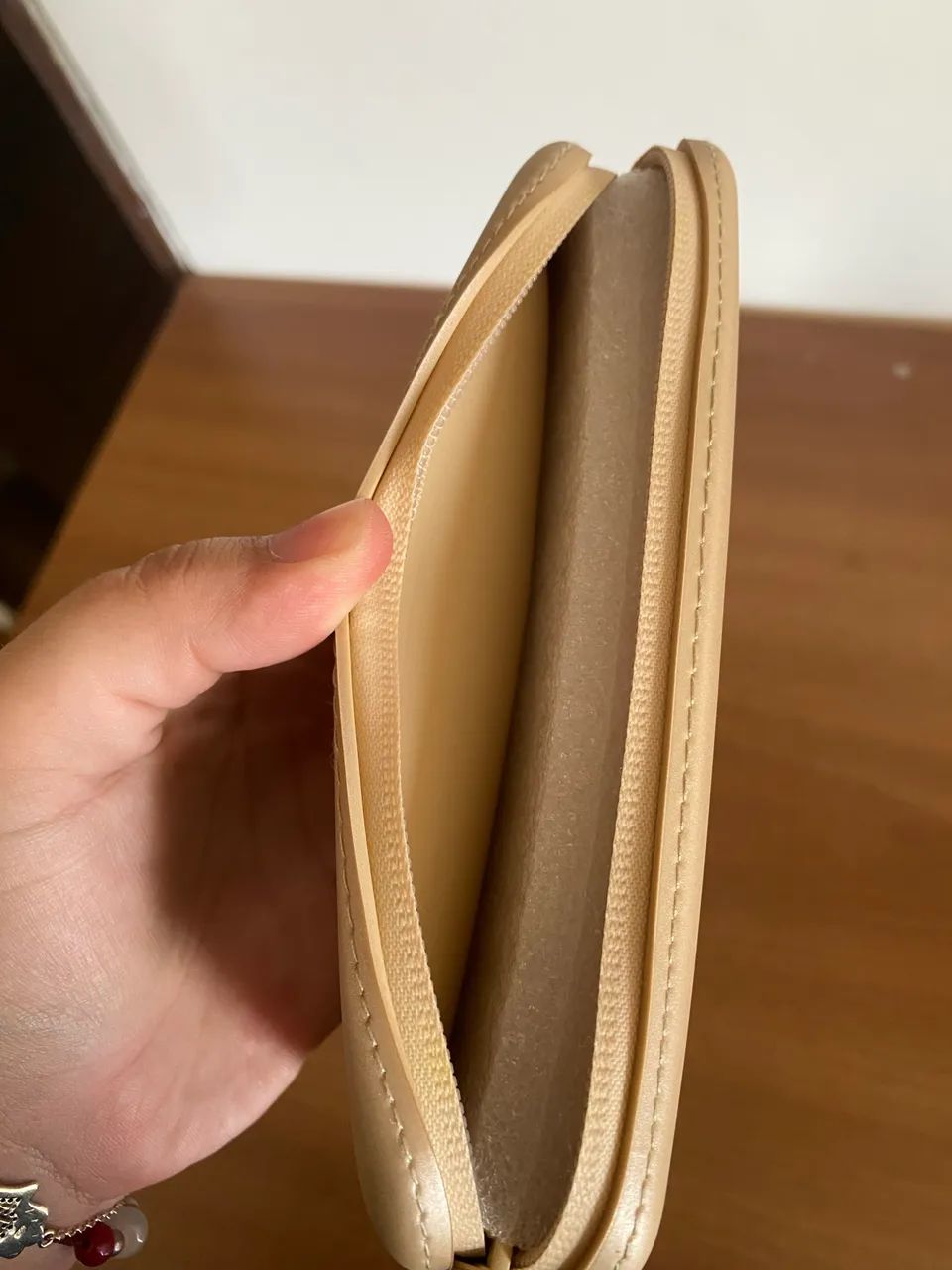 Necessaire carteira bege  - Foto 3