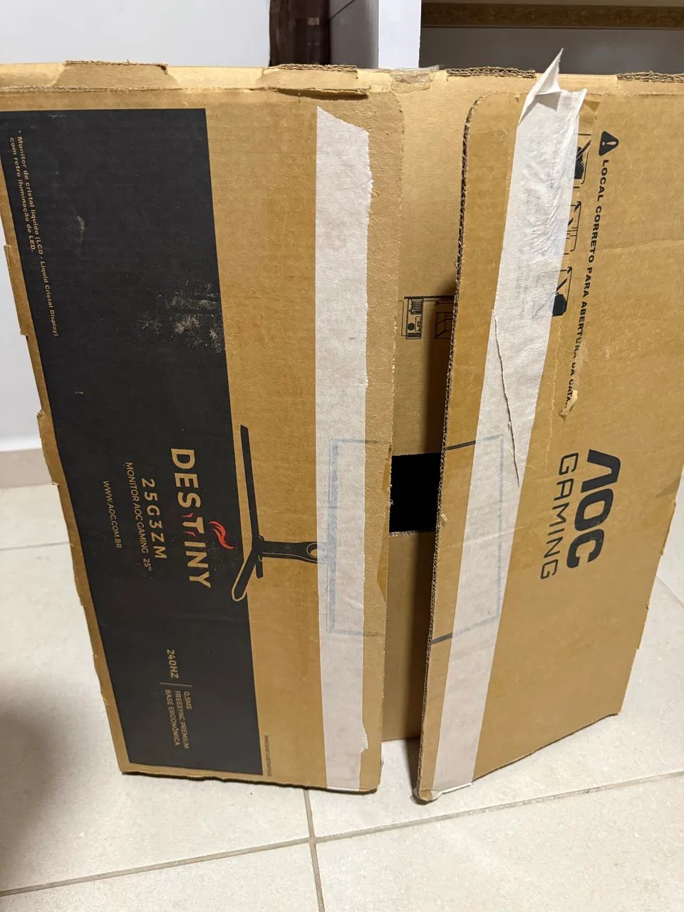 Monitor Gamer AOC Destiny 244HZ 24,5 Polegadas 25G3ZM SEMI NOVO COM NF - Foto 3