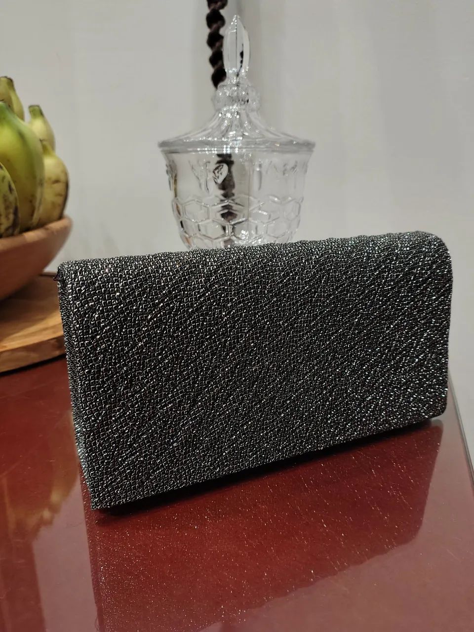 Bolsa de festa ( Prata Chumbo) - Foto 3